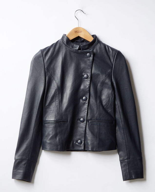 Chaqueta de cuero Navy