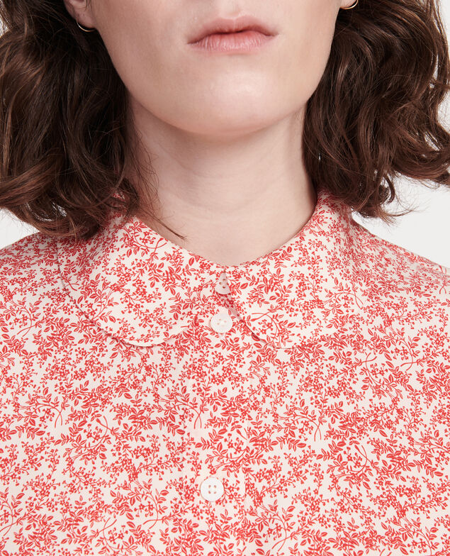 Camisa con estampados Feuillage buttercream