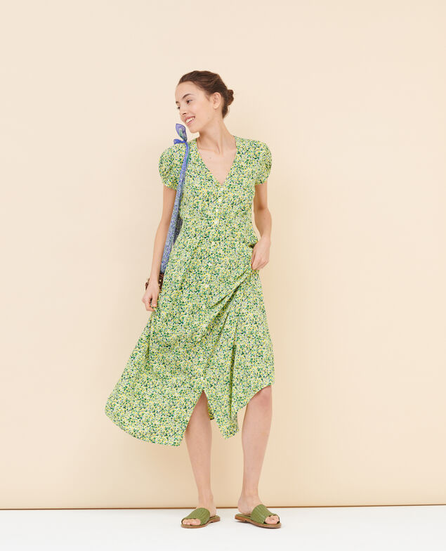 LUDIVINE - Vestido largo fluido 116 print yellow