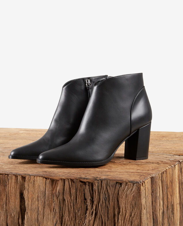 Botines de cuero Noir