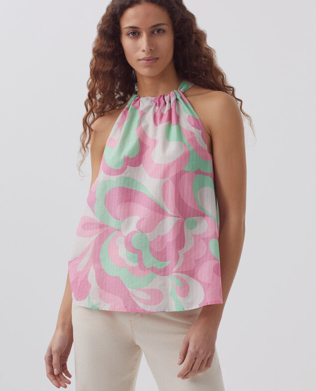Top escote americano H720 anemone pink