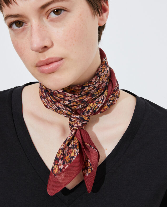 Pañuelo de lana estampado Cabernet