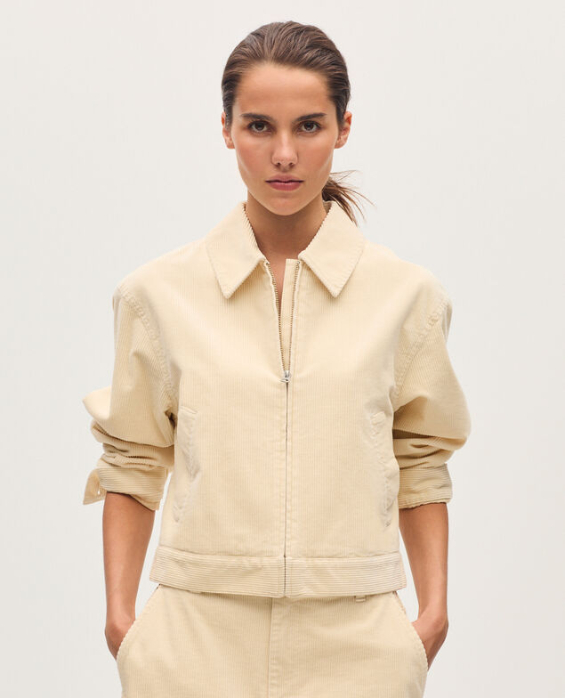 Cazadora de pana U010 off white