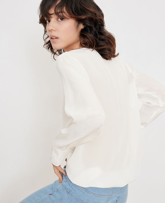 Blusa de seda Off white