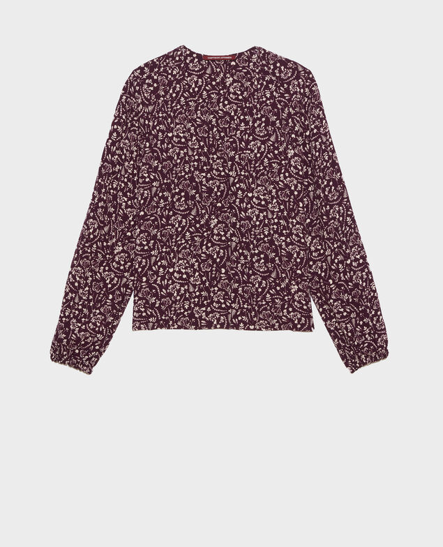 Blusa estampada Cyanotype purple