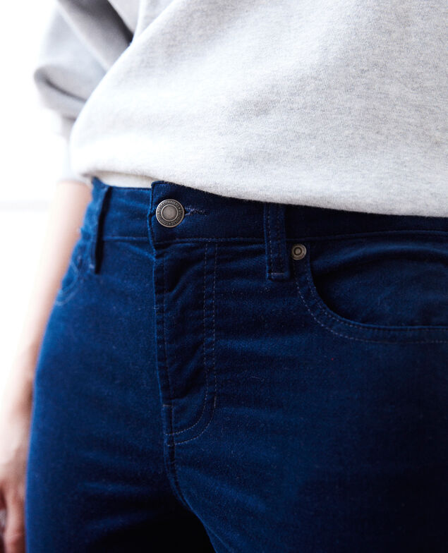 Pantalón de terciopelo liso Medieval blue