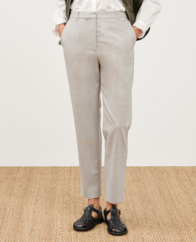 MARGUERITE - Pantalón cigarette 7076 04 lightgrey