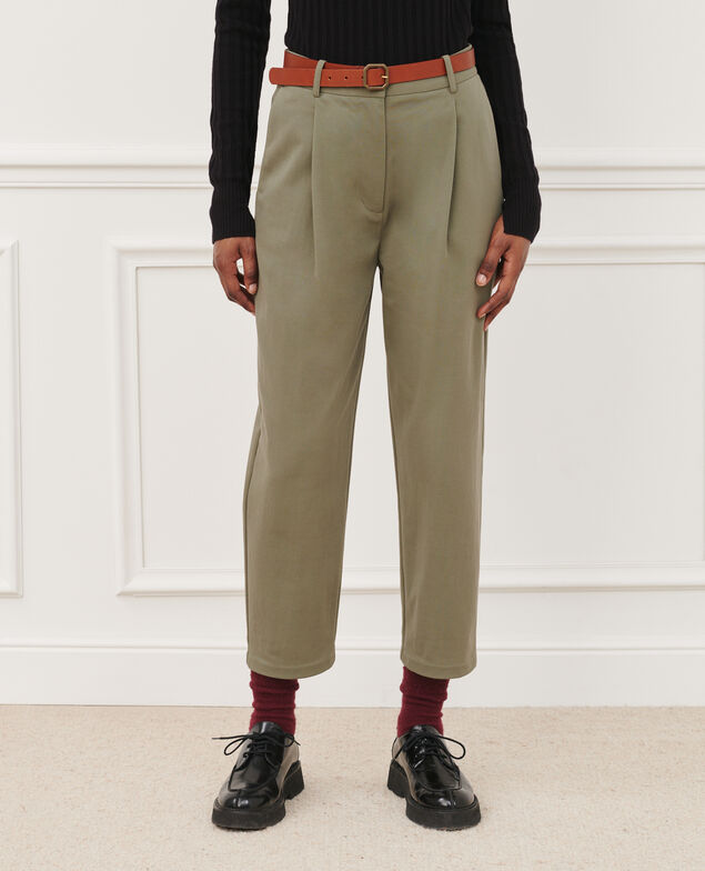 Pantalón cigarette 57 olive