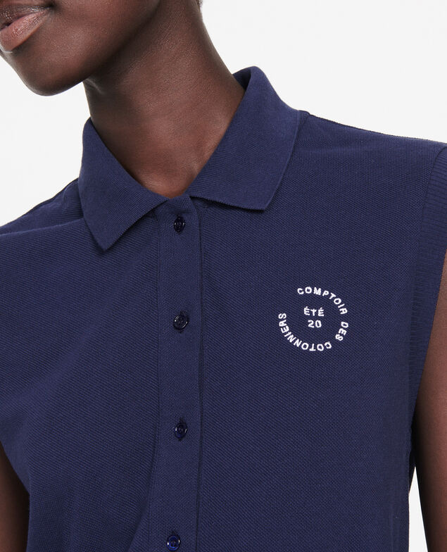 Polo de algodón Maritime blue