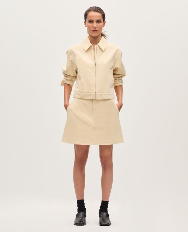 Cazadora de pana U010 off white