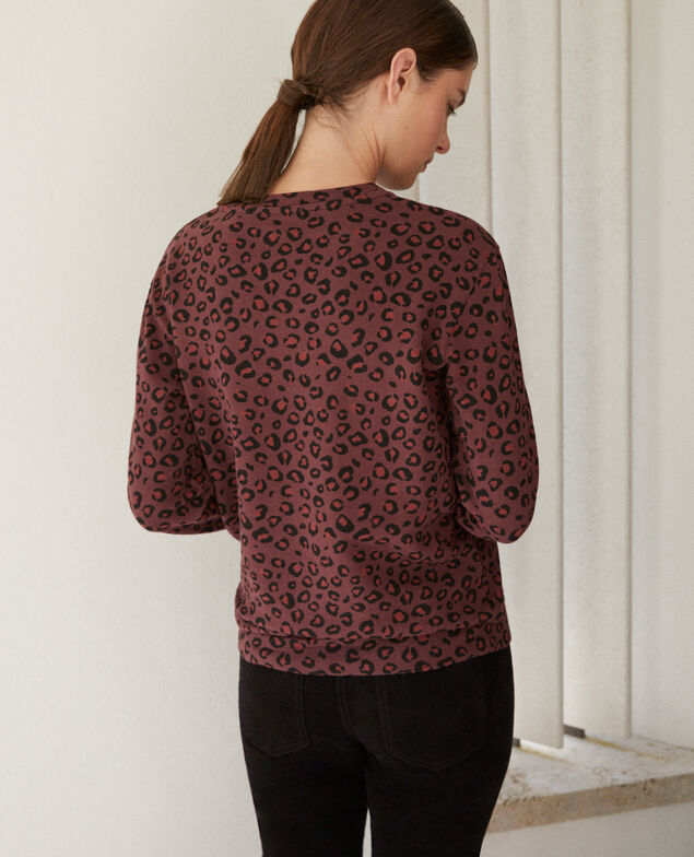 Sudadera de cuello redondo Marrón