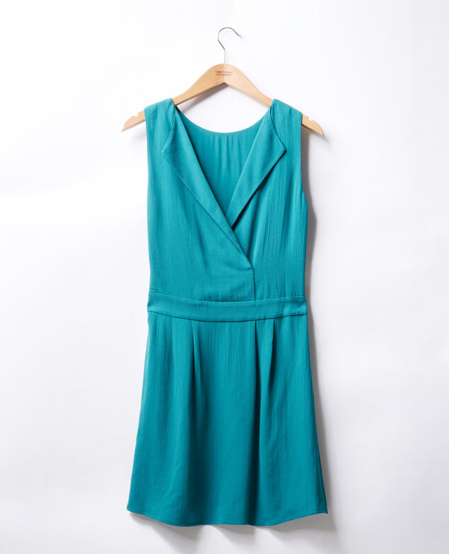 Vestido con escote en la espalda Pacific green