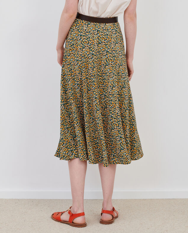 Falda larga estampada 8005c 116 print orange