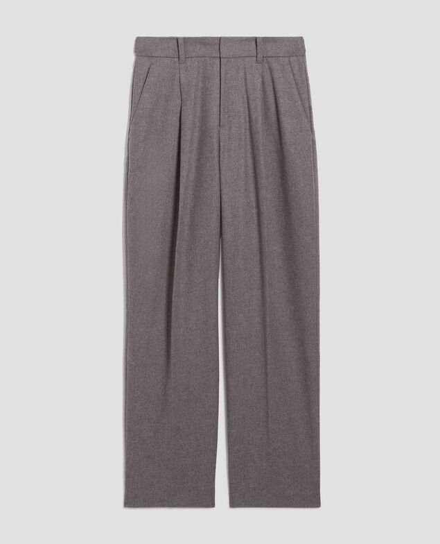 Pantalón recto de lana U060 gray