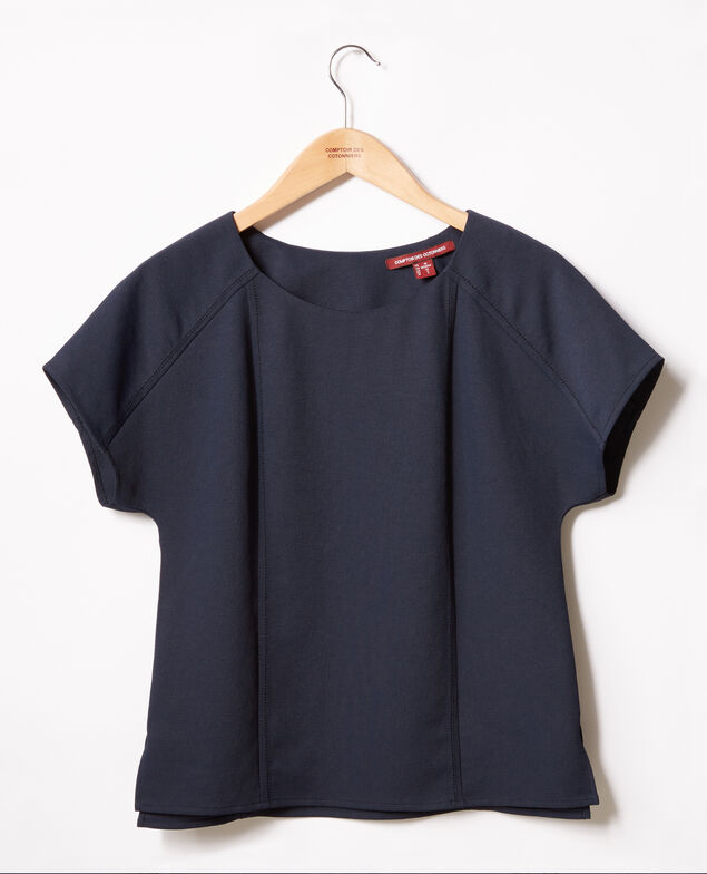 Top de crepé Marine