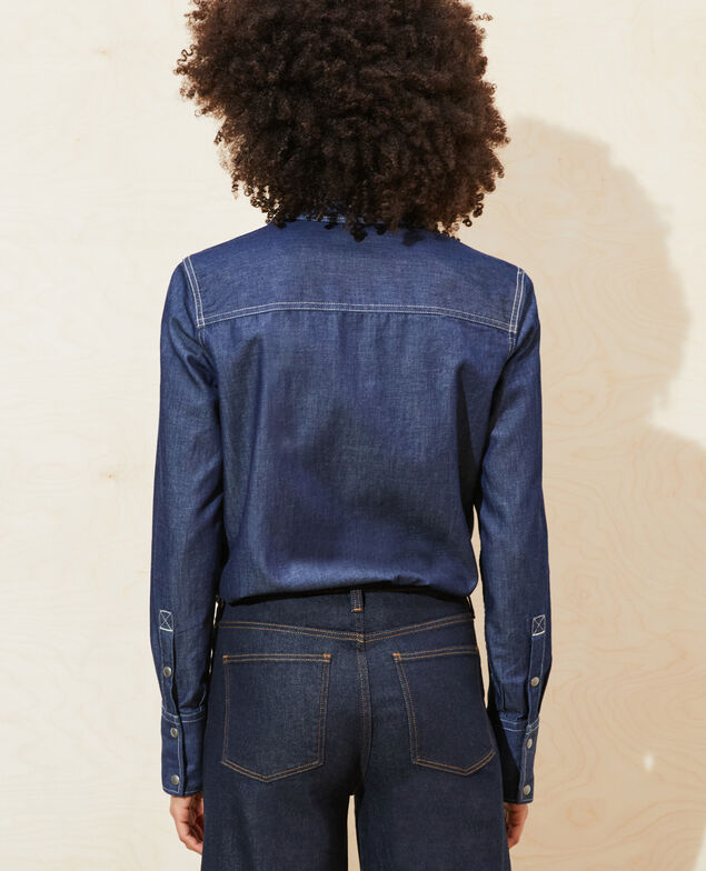 Camisa vaquera con bolsillos Denim brut