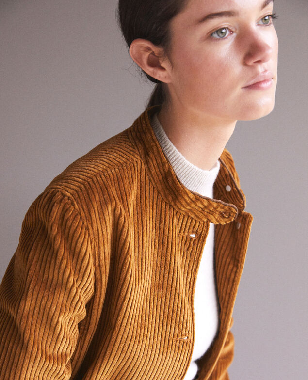 Chaqueta de pana gruesa Golden brown