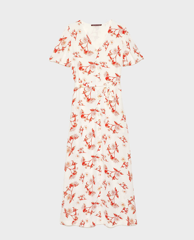 Vestido largo Herbier gardenia ketchup