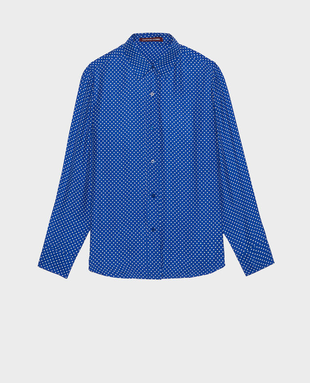 Camisa de lunares de seda Little pois surf the web