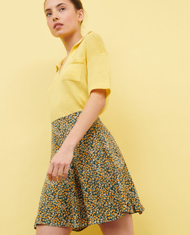 Falda corta estampada 8005c 116 print orange