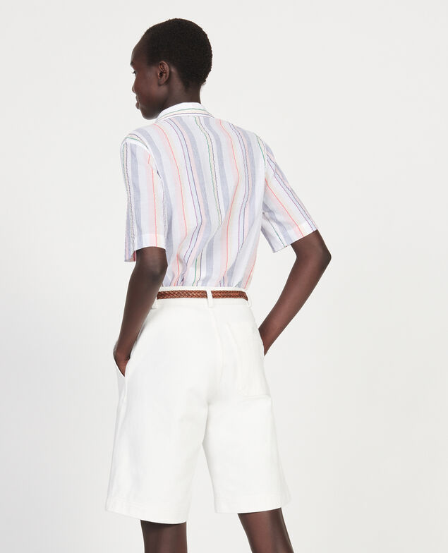 Camisa de algodón Stripes multico