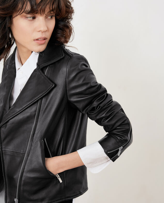 Chaqueta de cuero Noir