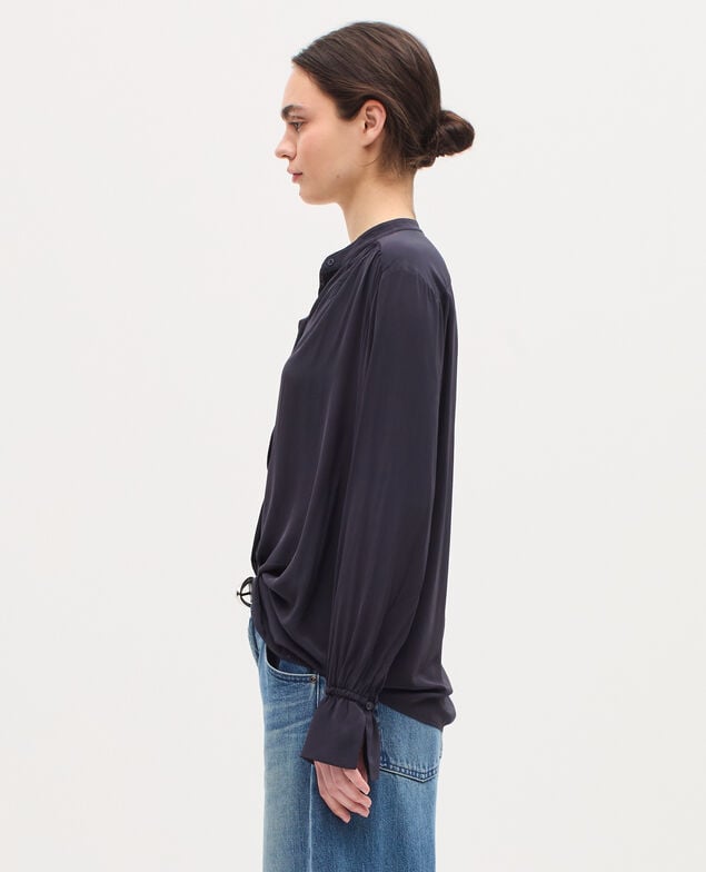 Camisa fluida de manga larga H695 night sky