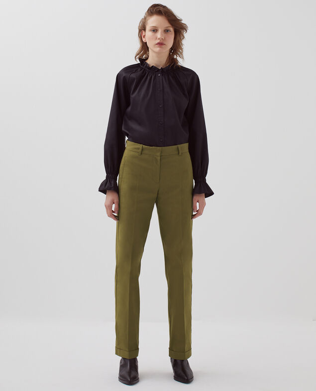 COLETTE - Pantalón recto H570 military olive