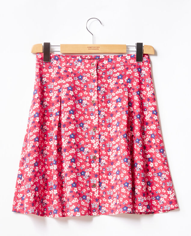 Falda corte patinadora Honolulu ultra pink