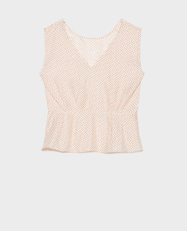 Blusa de seda Memphis buttercream