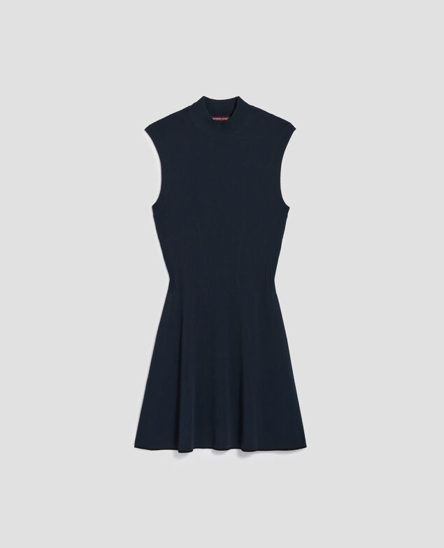 Vestido corto de punto J690 blueberry