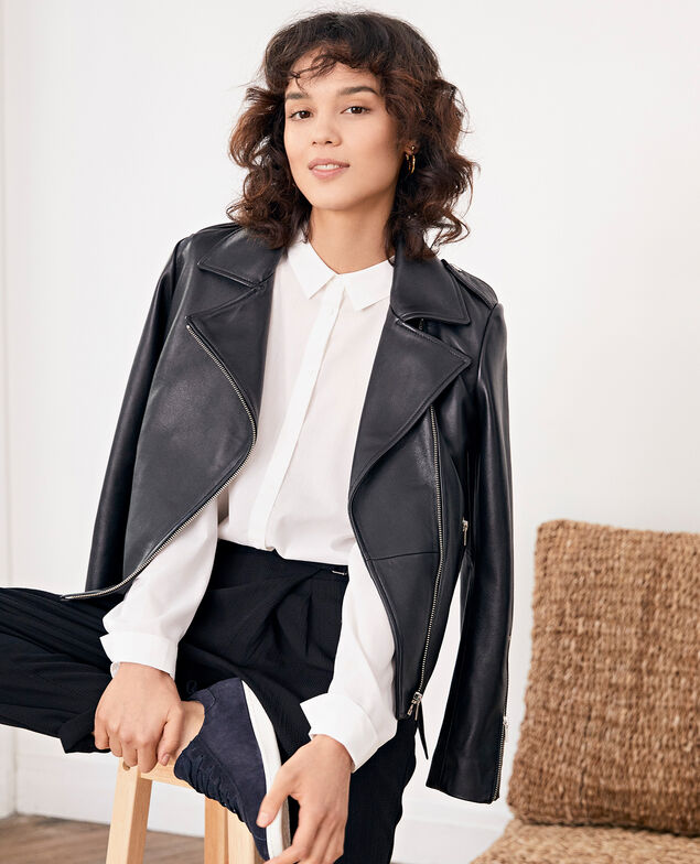 Chaqueta de cuero Noir