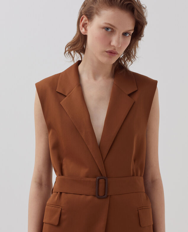 Chaqueta sastre de lana I360 monks robe brown