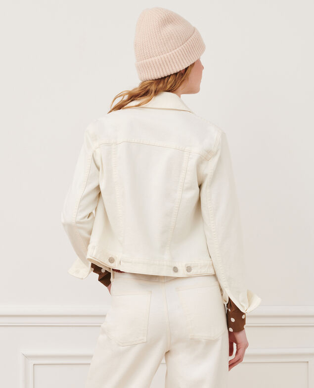 Chaqueta vaquera corta 7209c 108 denim white