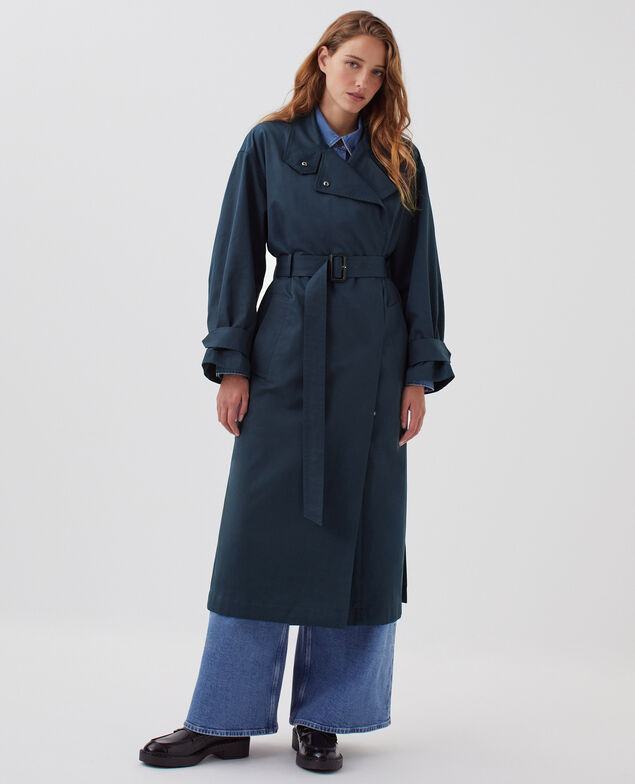 Trench oversize J690 blueberry