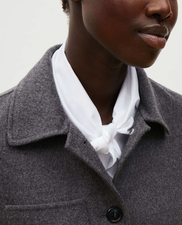  Chaqueta de lana con doble cara Medium grey melange