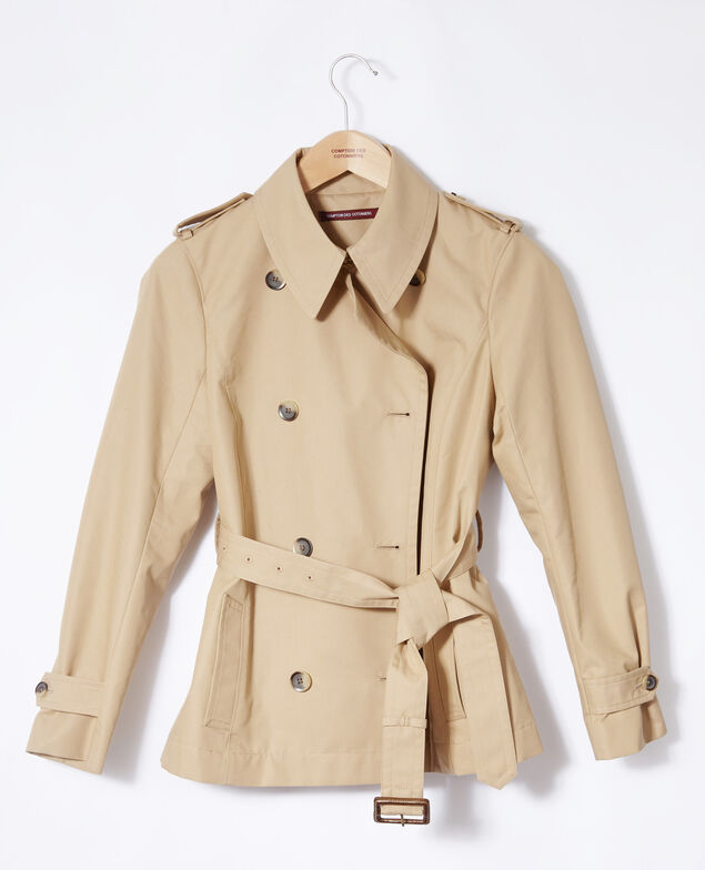 Trench corto Beige
