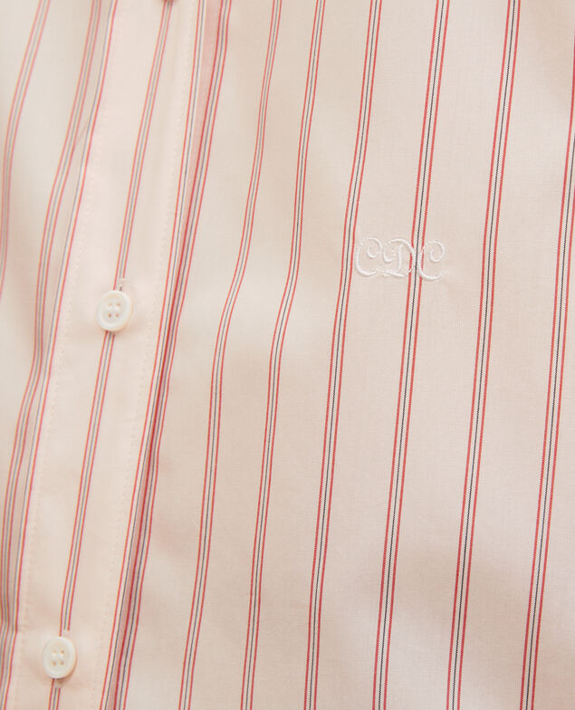 Camisa boyish de algodón Popeline stripe3