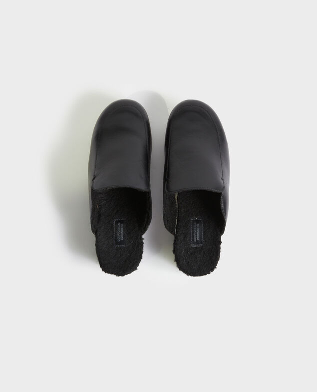 Zuecos de cuero Black beauty