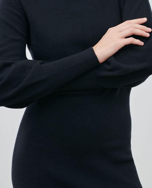 Vestido jersey de cachemir Black beauty