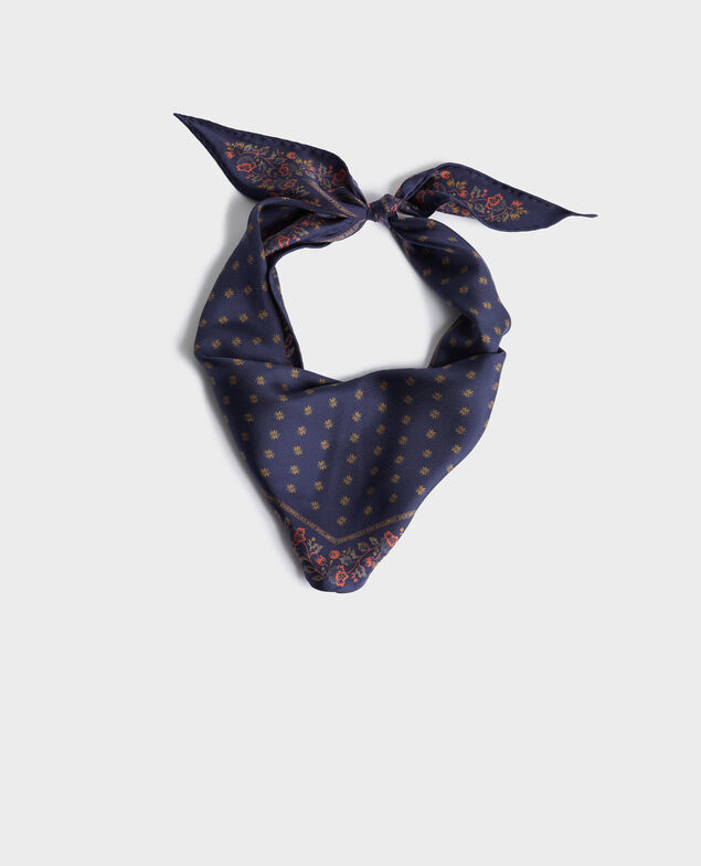 Fular de seda con forma de rombo Night sky