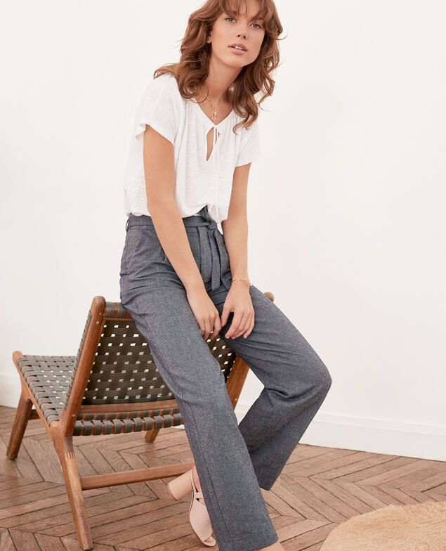 Pantalón corte carrot  Indigo