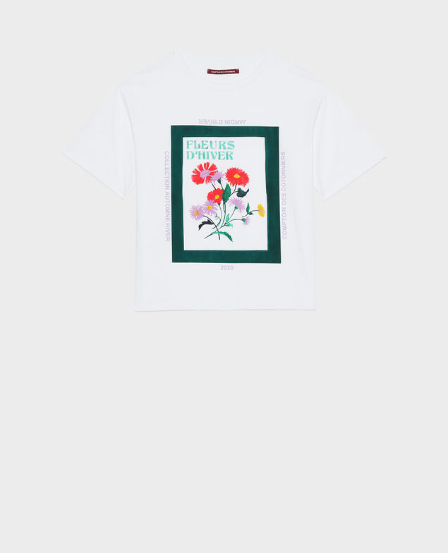 Camiseta amplio de algodón manga corta Dark green