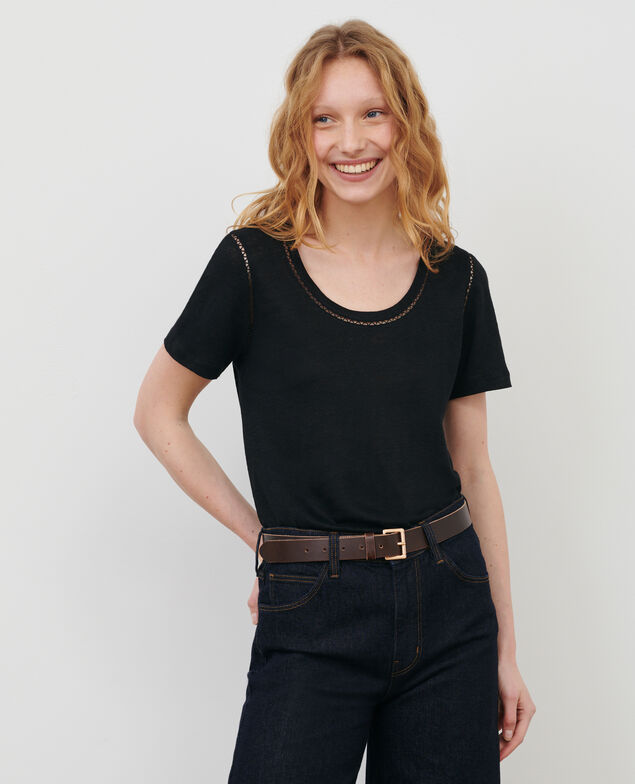 Camiseta de lino Black beauty