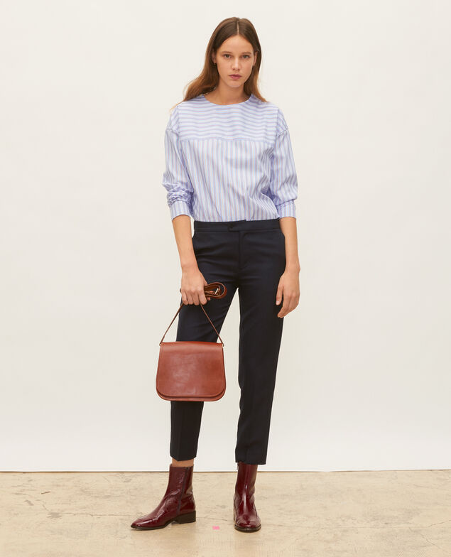 Blusa rayada oversize Popeline stripes