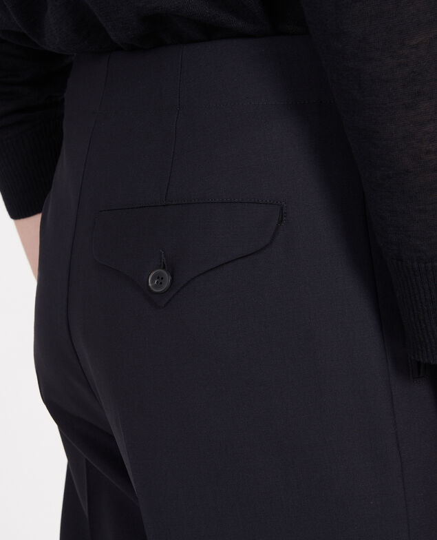 Pantalón de lana Dark navy