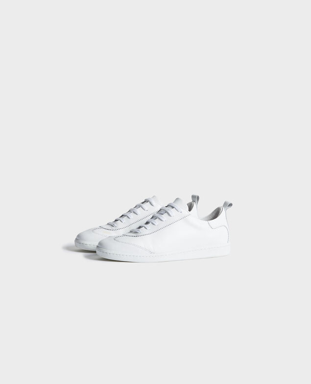 Sneakers de cuero con cordones Brilliant white