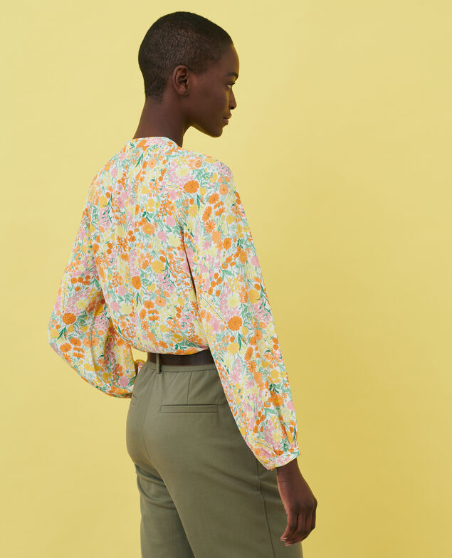 Blusa amplia estampada 103 print orange