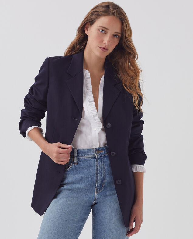 Chaqueta sastre de lana H695 night sky