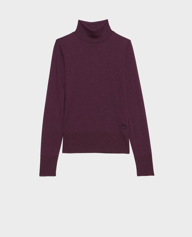 Jersey fino de punto canalé Potent purple